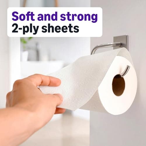 Amazon Basics Soft and Strong 2-Ply Toilet Paper, 30 Ultra Rolls = 120 Regular Rolls, Unscented, 340 Sheet (5 Packs of 6), Packaging May Vary — view 2