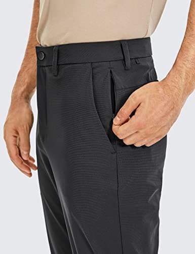 CRZ YOGA Men's All Day Comfy Golf Pants - 32" Quick Dry Lightweight Work Casual Trousers with Pockets Ink Gray 34W x 32L — view 3