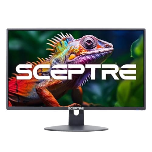 Sceptre 24-inch Prime Monitor Thin 1080p LED Monitor 99% sRGB 2x HDMI VGA Build-in Speakers, Machine Black (E248W-19203R 2025 Series) — view 3