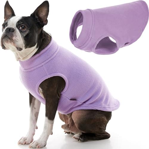 Gooby Stretch Fleece Dog Vest - Lavendar, Large
