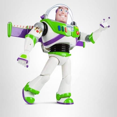 Disney Store Official Buzz Lightyear Interactive Talking Action Figure from Toy Story, Features 10+ English Phrases, Interacts with Other Figures and Toys — view 5
