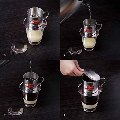 Thang Long Vietnamese Coffee Filter Maker Press. Screw Down Phin Made in Vietnam. Authentic (1, Medium (8 oz)) — view 4