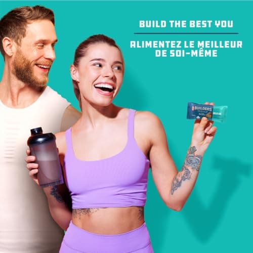 CLIF BUILDERS Mini Protein Bars, Chocolate Mint Flavour, 10g of Protein, Prepared in Canada, Gluten Free, No Artificial Sweeteners, 34 g (Pack of 10), Prepared in Canada — view 3