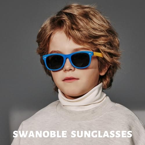 3 Pack Kids Polarized Sunglasses For Girls Boys, Flexible TPEE Rubber Frame for Children Age 3-8 (3pack-3 style PINK) — view 5