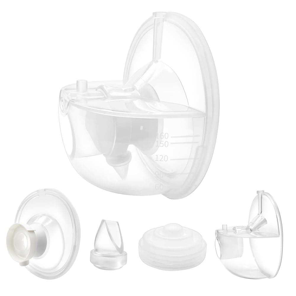 Full Replacement Parts Kit for Momcozy M5 Wearable Breast Pump, Includes 24mm Collection Cups, Silicone Diaphragms, Duckbill Valves, BPA-Free(Including 15/17/19/21mm Flange Inserts)