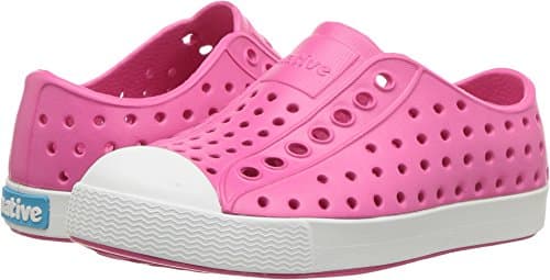 Native Kids Girl's Jefferson Child Shoe, hollywood pink/shell white, 7 Medium US Toddler