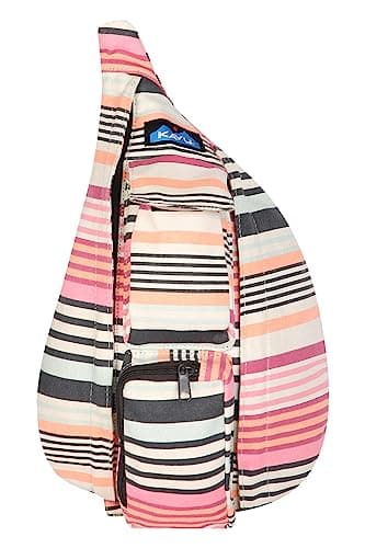 KAVU Mini Rope Bag Cotton Crossbody Sling - Midsummer Stripe — view 4