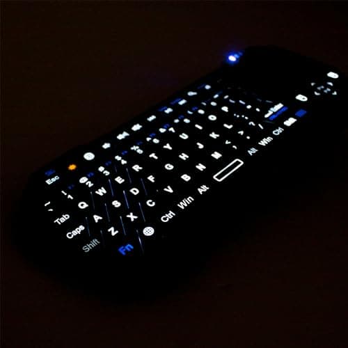 Fosmon Mini Bluetooth Keyboard (QWERTY Keypad), Wireless Portable with Touchpad, Compatible with Apple TV, Amazon Fire Stick, PS4, PS4 Pro, PS5, HTPC/IPTV, VR Glasses, Smartphones — view 5