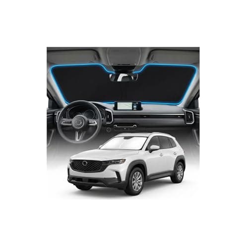for Mazda CX50 Sun Shade Windshield Cover - Custom Fit CX-50 Accessories 2023-2025 2026 Sunshade Foldable UV Protection & Heat Shield Sun Visor Accessories
