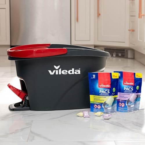 Vileda EasyWring Mop Head Refill (Pack of 1) | Machine Washable & Reusable Mop Refills | Spin Mop Replacement Head | Safe and Effective on All Floor Types | Use for Mopping or Dusting — view 7