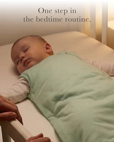 CUDDLEBAMBOO Bamboo Viscose 1.0 Tog Sleep Sack 6-12-18 Months, Soft Breathable Baby Sleeping Bag, Wearable Blanket Baby with 2-Way Zipper, Sage — view 2