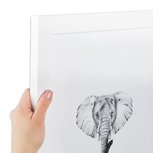 ArtToFrames 12x17 inch Satin White Frame Picture Frame, 2WOMFRBW26074-12x17