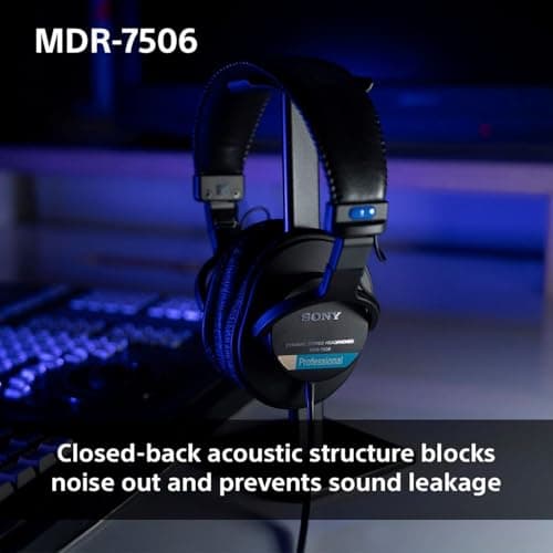 Sony MDR7506 Professional Large Diaphragm Headphone — view 5
