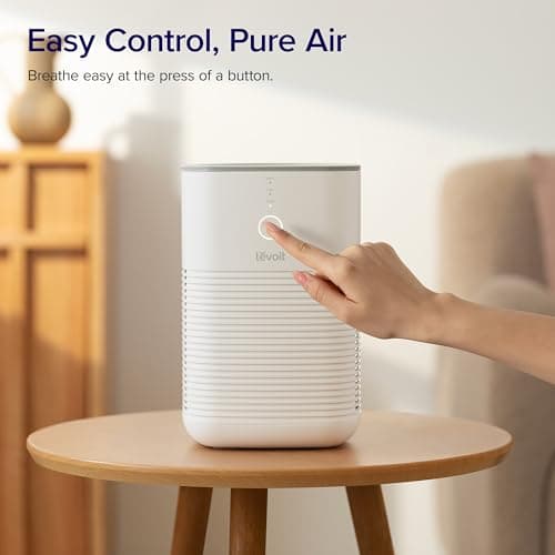 Levoit Air Purifiers for Bedroom Desktop, Purificateur d'air for Smoke Odor Allergies Dust with Aroma Pad, AHAM VERIFIED, Air Freshener Filter Cleaner with Quiet Sleep Mode, LV-H128 — view 5