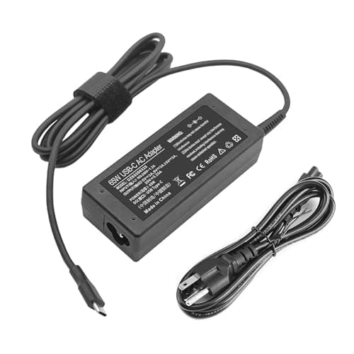 65W 45W USB C Laptop Power Replacement Adapter Charger for Lenovo Chromebook/Yoga/ThinkPad/HP Chromebook/Dell Laptop USB Type C Power Adapter