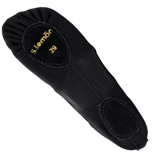 s.lemon Stretch Ballet Shoe,Girls Women Split Sole Elastic Dance Slippers Ballet Shoes LGM Black 42 — view 3