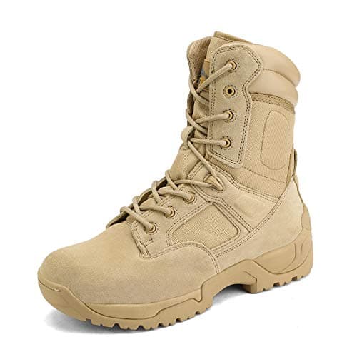 NORTIV 8 Men's Military Tactical Boots Combat Hiking,Sand,11