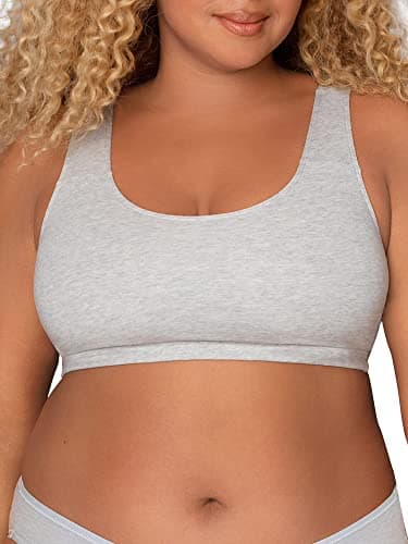 Fruit of The Loom Womens Built Up Tank Style Sports Bra, Black/Heather Grey/Charcoal, 38 US — view 4