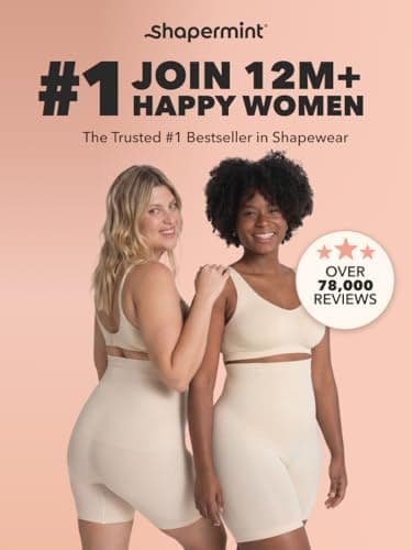 SHAPERMINT Shapewear for Women - High-Waisted Shapewear Tummy Control Shorts, Thigh Slimmer, Underwear for Women Nude — view 2