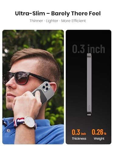Catmart 【Titanium Body & Ultra-Slim 0.3-Inch Design】 5000mAh Magnetic Power Bank with Titanium Body, Lightweight & Portable, Easy to Carry for Daily Use, Travel, and Emergencies