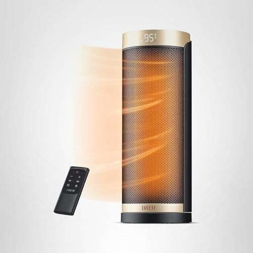 DREO Space Heaters for Indoor Use with Thermostat, 1500W Electric Heaters — view 9
