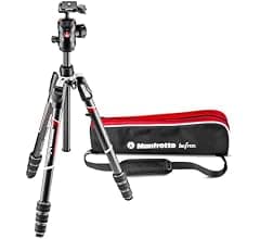 Manfrotto Befree Advanced GT PRO Camera Tripod Kit, Travel Tripod with Ball Head, Portable & Compact, Professional Carbon Camera Support for DSLR, Reflex, Mirrorless, Photo Accessories, MKBFRTC4GT-BH