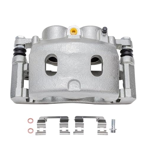 Detroit Axle - Front Brake Calipers for 2005-2008 Chevy Silverado 1500 GMC Sierra 1500, 2007-2008 Suburban Yukon XL 1500 Tahoe Avalanche Cadillac Escalade ESV EXT, Disc Brake Calipers w/Bracket — view 2