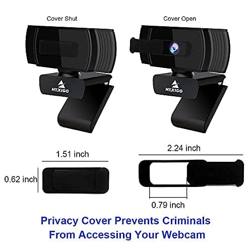NexiGo N930AF Webcam with Microphone for Desktop, Autofocus, Webcam for Laptop, Computer Camera, 1080p HD USB Web Camera, Compatible with Zoom/Switch 2/Teams/Webex — view 3