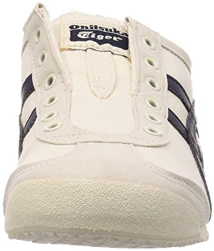Asics Men's Mexico 66 Slip-On Gymnastics Shoe, Beige Bleu Nuit, 8 UK