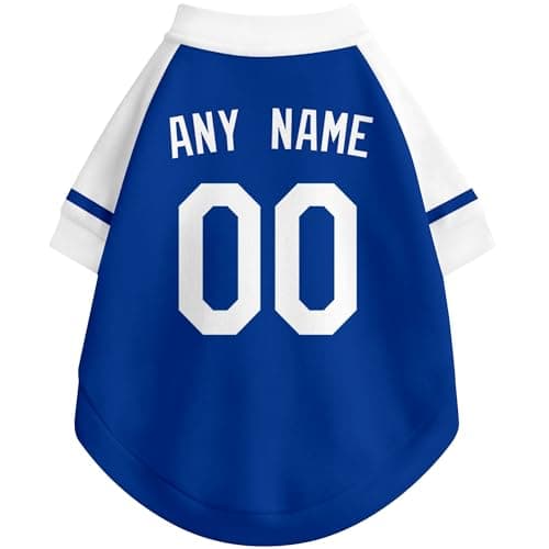 DALLASC Los Angeles Dog Clothes Jersey Style Personalized Custom Pet T Shirt with Name and Number for Small Medium Large Dogs — view 3