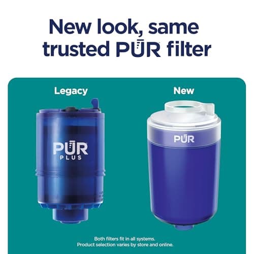 PUR PLUS Faucet Mount Replacement Water Filter 2-Pack, Genuine PUR Filter, 3-in-1 Powerful, Natural Mineral Filtration, Lead Removal, 6-Month Value, Blue (RF99992) — view 4
