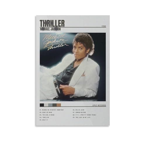 Thriller Album Poster MICHAEL JACKSON'S Cover Artistic Poster 08x12inch(20x30cm)