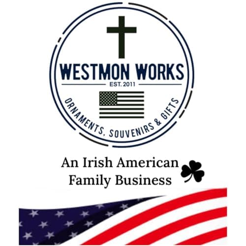 Westmon Works Sacred Heart of Jesus Centerpiece Italian Metal Rosary Center with Laminated Made in the USA Holy Prayer Card — view 5