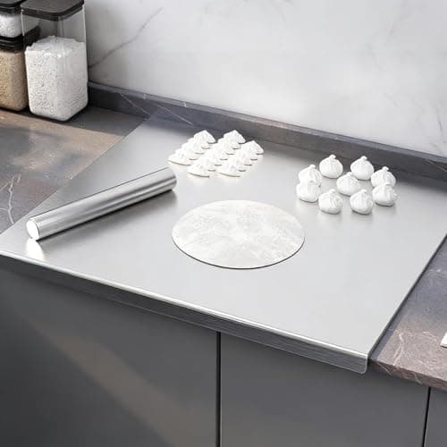 Stainless Steel Cutting Board with Lip, Premium 2026 New Large Durable Multifunctional, Steel Chopping Boards for Kitchen for Home Chef Food Prep Countertop (40cm*60cm) — view 2