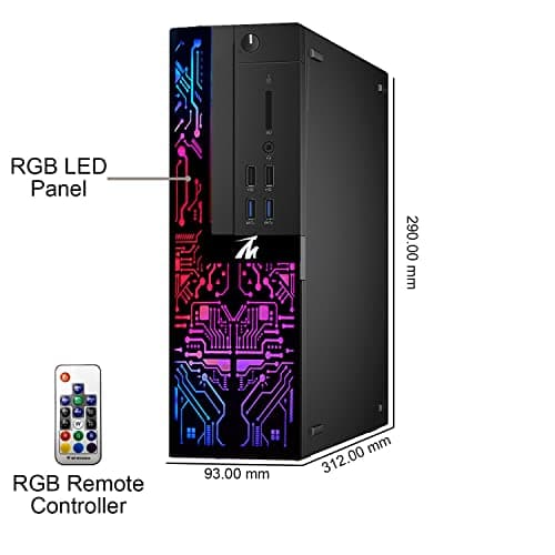 TechMagnet Gaming PC Desktop, Intel Core i5-6500, Siwa 6, GT-730 4GB DDR3, 16GB RAM, 480GB SSD + 1TB HDD, 27 Inch 165Hz Gaming Monitor, Gaming Kit, Windows 11 (Renewed)