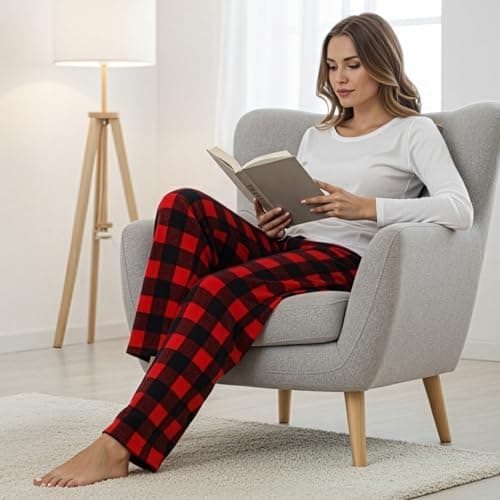 6286-MNT-M Just Love Women's Plush Pajama Pants - Petite to Plus Size Pajamas — view 6