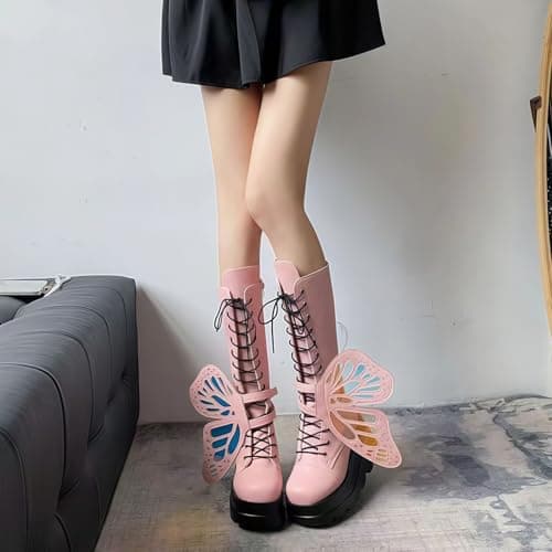 Ulalaza Women Mary Jane Dress Pumps Lolita Shoes Cute Platform Gothic Double Ankle Strap Round Toe Chunky Heel Uniform Pumps Shoes Perfect for School Party Business Work Dance Date Night Club — view 4