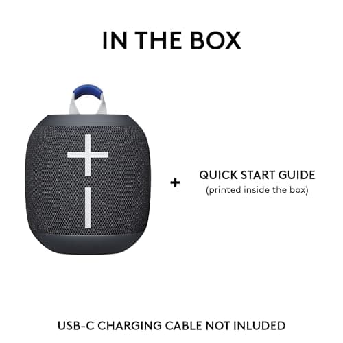 Ultimate Ears WONDERBOOM 4 Portable Waterproof Bluetooth Speaker with Big Bass and 360-Degree Sound, Dustproof Floating Speaker with 131ft (40m) Range - Black — view 8