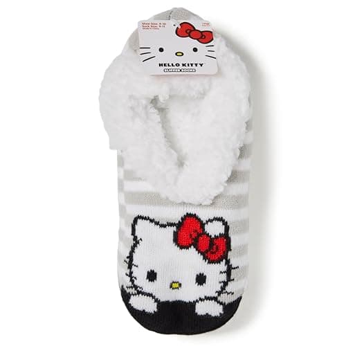Hello Kitty Women's Teddy Fur Slipper Socks