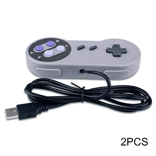 2 Packs USB Controller for Super Nintendo NES SNES, USB Famicom Controller Joypad Gamepad for Laptop Computer Windows PC/MAC/Raspberry Pi — view 3