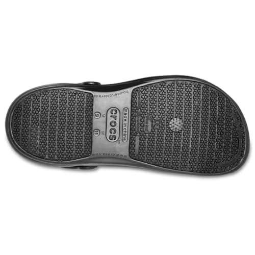 Crocs Unisex-Adult Bistro Work Clogs | Enclosed Toe | Slip Resistant | All Day Comfort, Black, 8 Women/6 Men — view 2