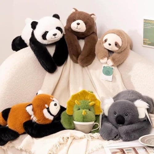 Weighted Animal Comfort Companion, Hugging Support Pillow for Stress Relief and Relaxation, Soft Cozy Animal Plush for Home, Office, and Cuddling, Multiple Sizes (Sloth,25.6in) — view 2