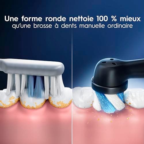 Oral-B iO Genuine Ultimate Clean Replacement Brush Heads, Black, 2ct Refills, 6 Month Supply, Compatible Exclusively with Oral-B iO Electric Toothbrushes, Not Compatible with any Other Series Including: Pro, Vitality, Smart, or Genius — view 8