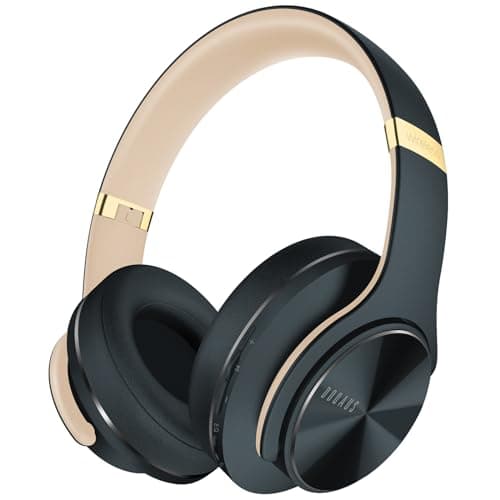 DOQAUS Bluetooth Headphones Over Ear, 90H Playtime Wireless Headphones with App Control 9 EQ, Hi-Fi Stereo Sound Headset for Travel & Commute, Foldable Memory Foam Comfort — view 3