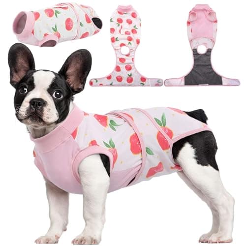 Kuoser Dog Recovery Suit Female, Dog Onesie for Surgery, Female Spay and Male Neuter Onesie for Post-Op Care, Prevent Licking Puppy Onesies