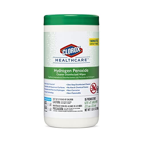 Clorox Healthcare Hydrogen Peroxide Cleaner Disinfectant Wipes, 6.75" x 9", 95 Count (Package May Vary) — view 11