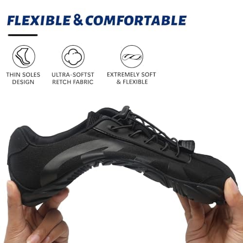 CJROSM Barefoot Shoes Womens Mens,2025 New Casual Sneakers for Women,Zero Drop Wide Toe Box Shoes Men,Non-Slip Breathable&Comfortable Minimalist Trail Running Shoe for Walking Hiking Gym Workout — view 3