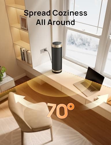 DREO Space Heaters for Indoor Use with Thermostat, 1500W Electric Heaters — view 5