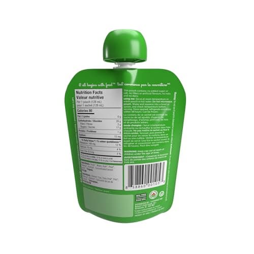 Love Child Organics Superblends Pears, Kale + Peas Puree, 128 ml (Pack of 12), by Nature's Path — view 4