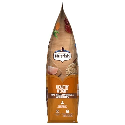 Nutrish Rachael Ray Healthy Weight Adult Dry Dog Food Real Turkey, Brown Rice & Venison Recipe, 4.5 lb. Bag — view 3